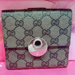 Gucci Black and Gray Wallet